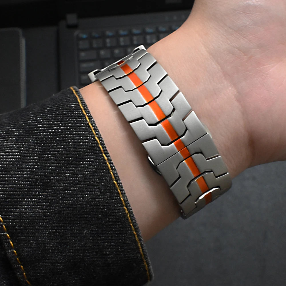 TITANIUMTOUCH STAINLESS STEEL APPLE WATCH BAND