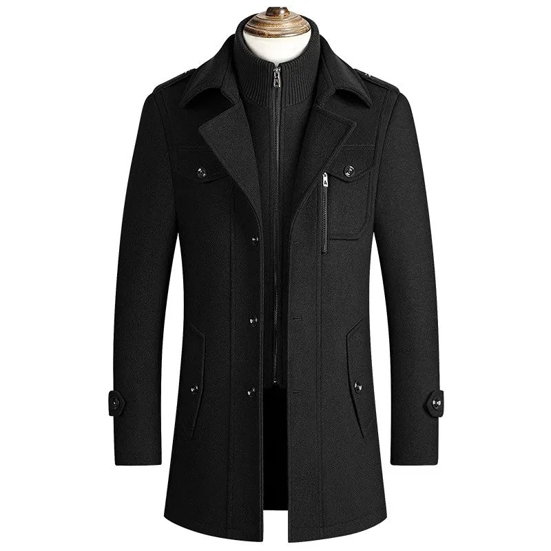 LIVERPOOL VIRGIN WOOL OVERCOAT