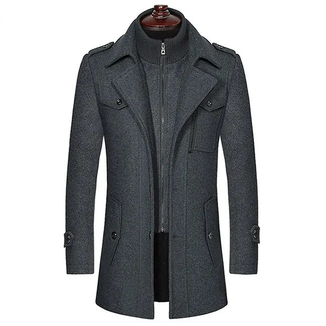 LIVERPOOL VIRGIN WOOL OVERCOAT