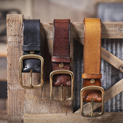 ITALIAN COWHIDE LEATHER BELT