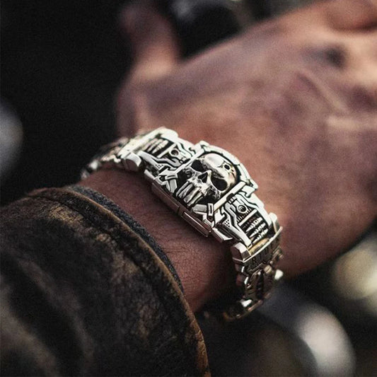 NIGHT RIDER SKULL BRACELET