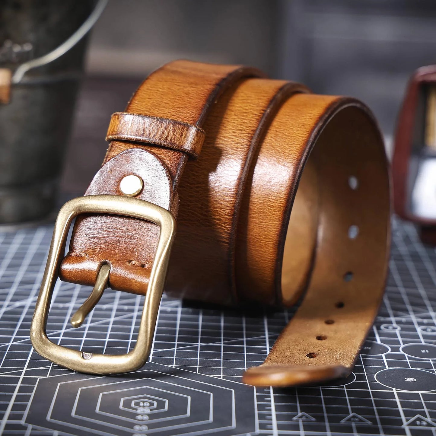 ITALIAN COWHIDE LEATHER BELT