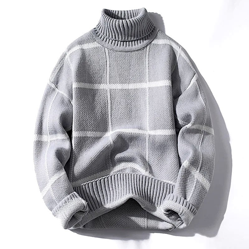 THE NORTH BLUE TURTLENECK SWEATER